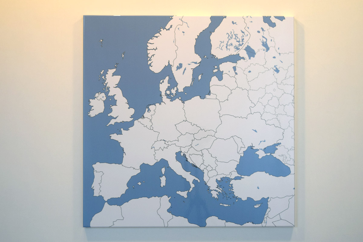 Маркерная доска «Карта Европы» 55x55